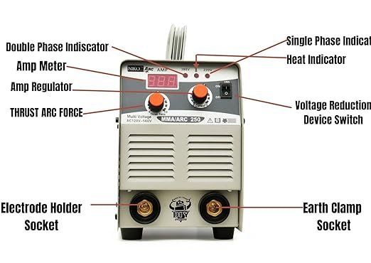 NIKO ARC Welding 250 Amp Full Heavy Duty with Holder and Clamp cable Free 1 Year Warranty - Image 3